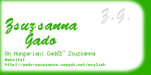 zsuzsanna gado business card